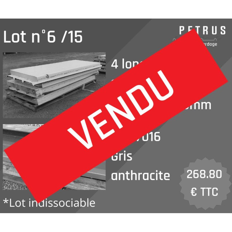 VENDU Lot n°6 /15 Couverture Déclassée