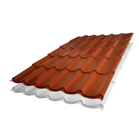 Tôle imitation tuile sur mesure pour toiture résidentielle