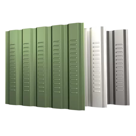 Tôles de bardage 1035 avec ventilation